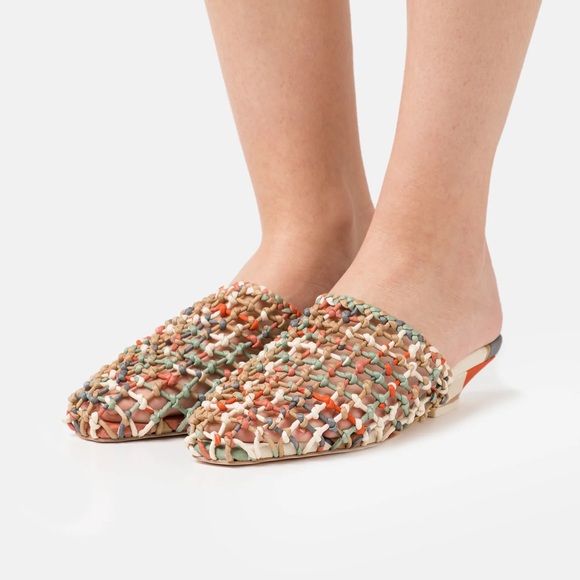 Cult Gaia Monica Silk Mules NWT - Picture 2 of 10